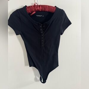 New without tags Abercrombie & Fitch Black Ribbed Bodysuit